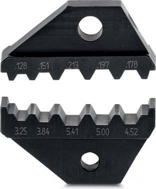 Insert for crimp tool cable lugs, cable end sleeves, screen conn