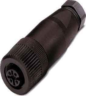 Sensor-actuator connector M12 Female (bus) Straight 1662298