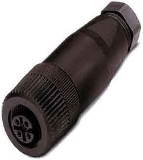 Sensor-actuator connector M12 Female (bus) Straight 1681486