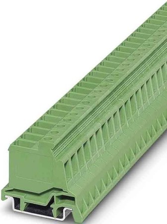 End bracket for terminal block Green Screw less 1850000