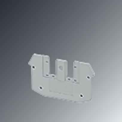 Endplate and partition plate for terminal block Grey 2777027