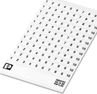 Labelling for terminal block None 3.8 mm 0805218