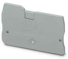 Endplate and partition plate for terminal block  3206322