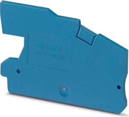 Endplate and partition plate for terminal block Blue 3213977