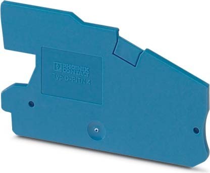 Endplate and partition plate for terminal block Blue 3213978