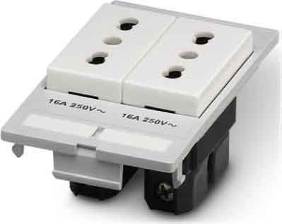 Socket outlet for distribution board 250 V 16 A 1656550