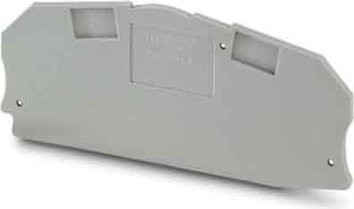 Endplate and partition plate for terminal block Grey 3047426