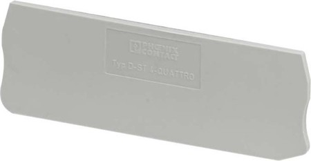 Endplate and partition plate for terminal block Grey 3213166