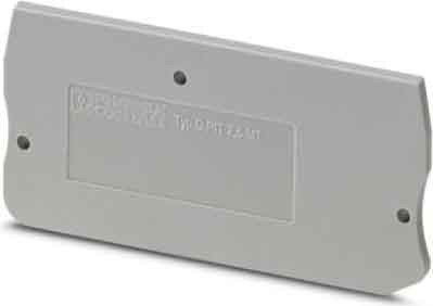 Endplate and partition plate for terminal block Grey 3211003