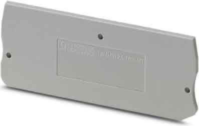 Endplate and partition plate for terminal block Grey 3211317