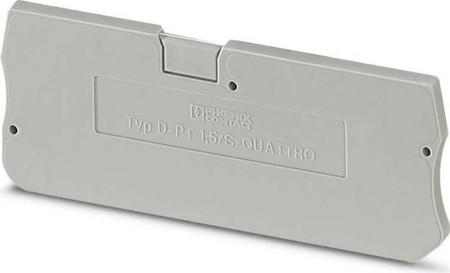 Endplate and partition plate for terminal block Grey 3212426