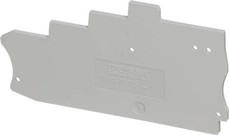 Endplate and partition plate for terminal block Grey 3012301