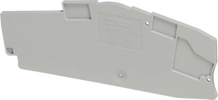 Endplate and partition plate for terminal block Grey 3212303