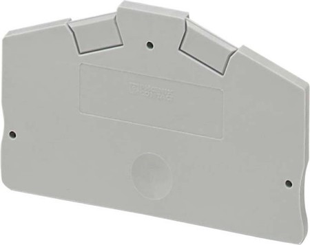 Endplate and partition plate for terminal block Grey 3214576