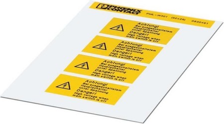 Warning/signing plate Plastic 0830461