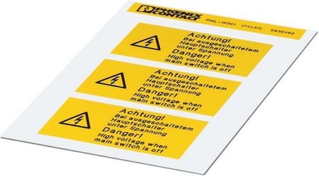 Warning/signing plate Plastic 0830462