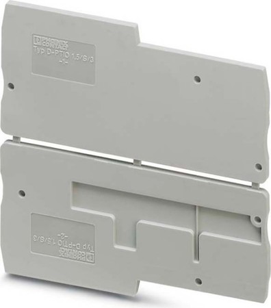 Endplate and partition plate for terminal block  3244575