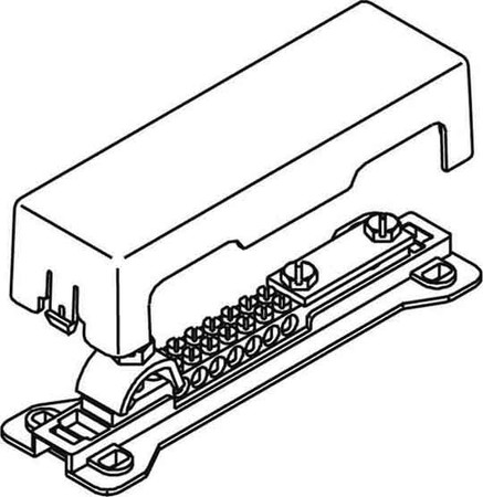 Equipotential bonding bar Surface mounting fix 202 03 01