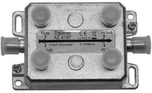 Tap-off and distributor F-Connector Splitter 5 MHz X4028