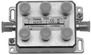 Tap-off and distributor F-Connector Splitter 5 MHz X4029