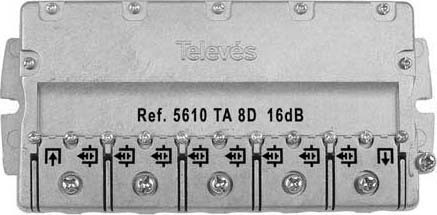 Tap-off and distributor Crimp technology Splitter 5 MHz 5610
