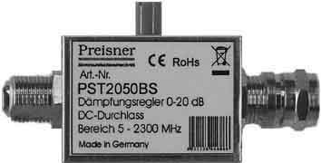 Level adjuster F-Connector 20 dB X4338