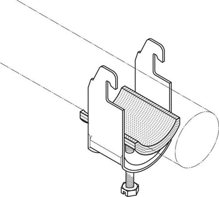 One-piece strut clamp 24 mm 28 AC-IW