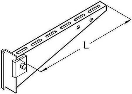 Bracket for cable support system 320 mm 70 mm KT 030F