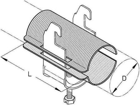 Shell for cable clamp Counter shell 17 mm 20 mm LW 20