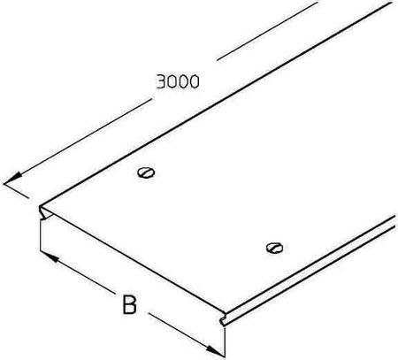 Cover for cable support system 50 mm RIDR 05S