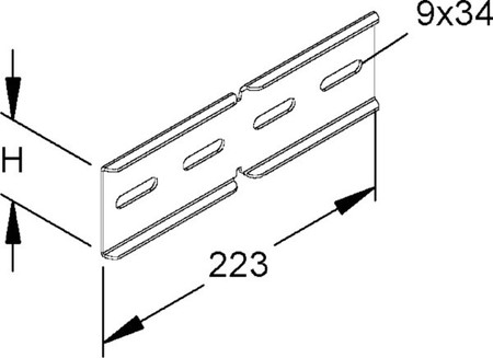 Connector for cable support system Corner joint 161E11-B