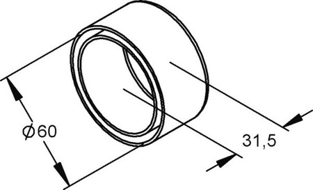 Terminal sleeve for installation tubes Plastic PVC 151V9-A