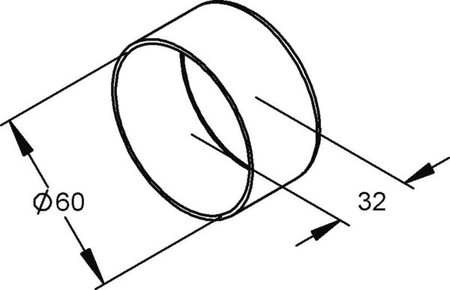 Terminal sleeve for installation tubes Plastic Untreated 151V9-B