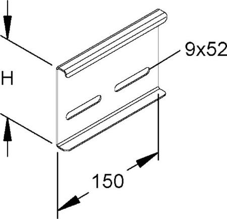 Connector for cable support system Longitudinal joint 153E11-A