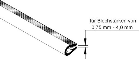 Cable protection for installation duct Universal 15V13-A