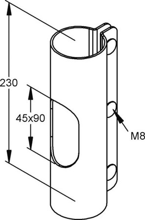 Tube clamp Steel 161V6-B