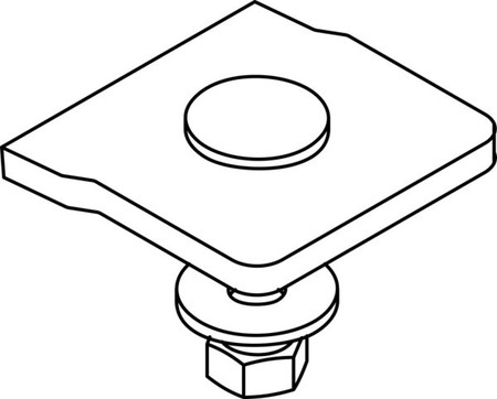 Mounting material for cable support system Steel Other 163J6-A