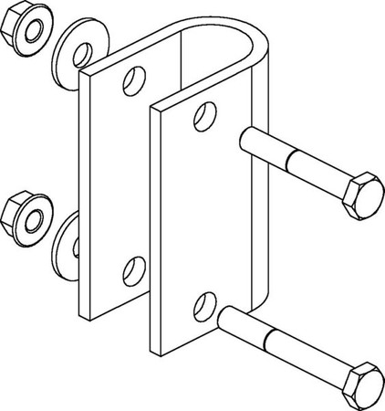 Bracket for cable support system 27 mm 16B27