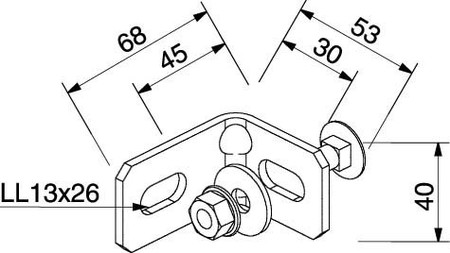 Mounting material for cable support system Steel Other 16J3-D