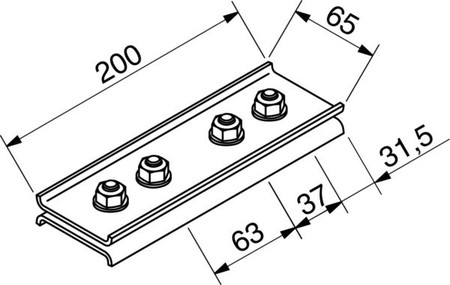 Mounting material for cable support system Steel Other 16J5-B