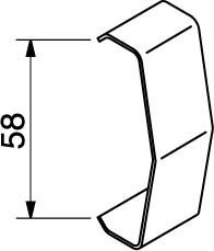 Clamp for cover cable support system  171W12-K