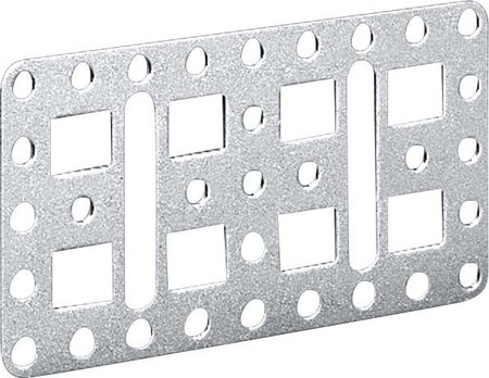 Mounting plate for distribution board 60 mm 110 mm Steel 4532000