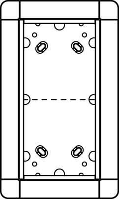 Mounting frame for door station 2 Aluminium 1881230