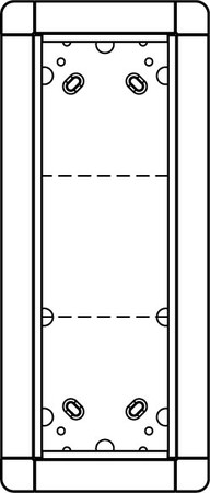 Mounting frame for door station 3 Aluminium 1881320