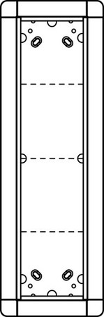 Mounting frame for door station 4 Aluminium 1881470