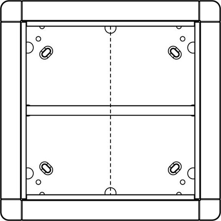 Mounting frame for door station 4 Aluminium 1881570