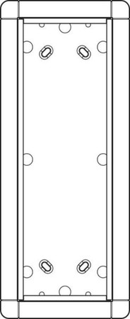 Mounting frame for door station 3 Aluminium 1883320