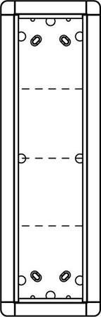 Mounting frame for door station 4 Aluminium 1883470