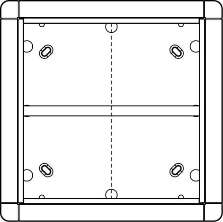 Mounting frame for door station 4 Aluminium 1883570