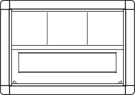 Mounting frame for door station 1 Aluminium 1885030